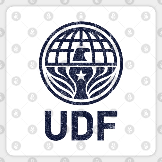 United Defense Force (Chest Pocket) Variant Sticker by huckblade